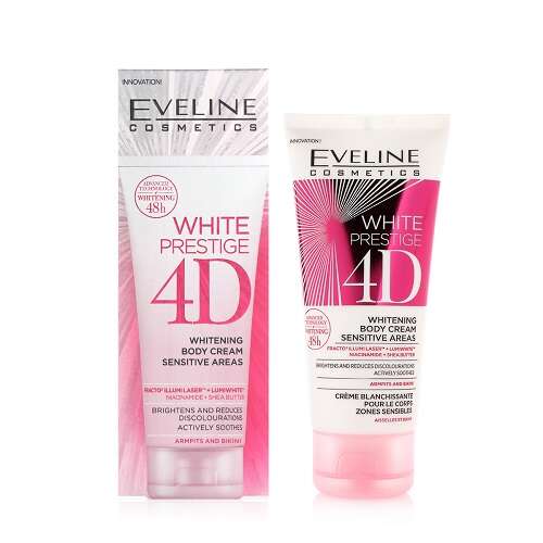 Eveline White Prestige 4d Whitening Body Cream Sensitive Area 100ml Kuwait كريم ايفيلين لتبييض و ترطيب المناظق الحساسة و الجسم الكويت