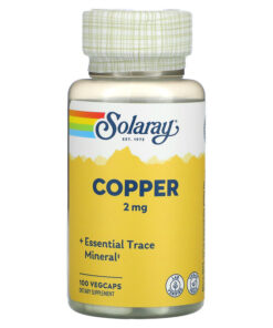 Solaray Copper 2 Mg 100 Capsules Kuwait كبسولات مكمل غذائى نحاس مضاد اكسدة طبيعى 2 ملليغرام 100 كبسولة سولاراى الكويت 1