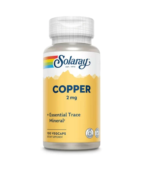 Solaray Copper 2 Mg 100 Capsules Kuwait كبسولات مكمل غذائى نحاس مضاد اكسدة طبيعى 2 ملليغرام 100 كبسولة سولاراى الكويت 2