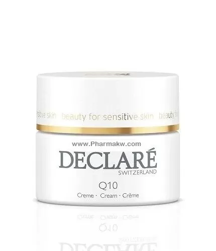 Declare Q10 QUICKLY IMPROVES THE APPEARANCE OF YOUR SKIN Kuwait 2023 Q10 ديكلاريه كريم ازالة اثار التجاعيد لكل انواع البشرة 50 مل الكويت