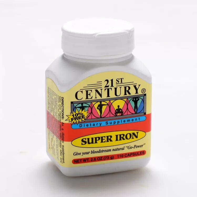 21 Century Super Iron 110 Capsules kuwait 21 سنشوري سوبر ايرون حديد 110كبسولة الكويت