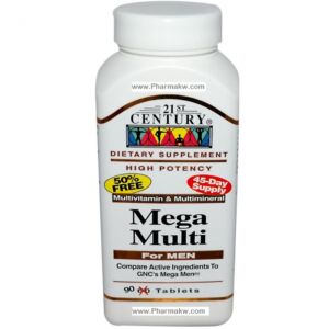 21 Century Mega Multi Men 90 Tablets Kuwait 21 سنشوري ميجا ملتي مان 90 قرص للرجال الكويت