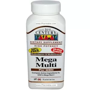 21 Century Mega Multi Men 90 Tablets Kuwait 21 سنشوري ميجا ملتي مان 90 قرص للرجال الكويت