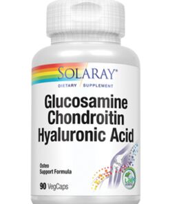 Solaray Glucosamine Chondroitin Hyaluronic Acid 90 Capsules Kuwait كبسولات سولارى للمفاصل جلوكوزأمين كوندرويتين هيلورونيك أسيد الكويت