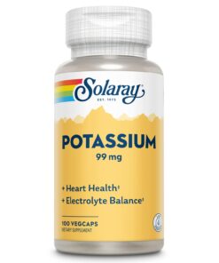 Solaray Potassium 99 MG 100 Capsules Kuwait سولاراى بوتاسيوم 100 كبسولة الكويت 1
