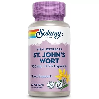Solaray St. Johns Wort 60 Capsules Kuwait سولاراى سان جون ورت 60 كبسولة الكويت