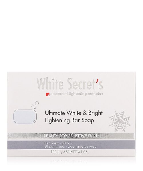 White Secret`s Ultimate W&B Lightening Bar Soap Kuwait لوح صابون تفتيح البشرة وايت سيكريتس التيميت - 100 غ الكويت