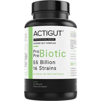 Actihealth Actigut Pro-Pre Biotic 55 Billion 30 Capsules Kuwait اكتيجت بري برو بيوتيك 55 بيليون بكتيريا نافعة 30 كبسوله الكويت