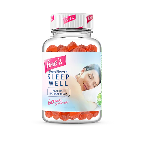 Fine`s Sleep Well + Passiflora 60 Gummies For Adults Kuwait فاينز للمساعدة النوم مكمل غذائى للكبار 60 قطعة الكويت