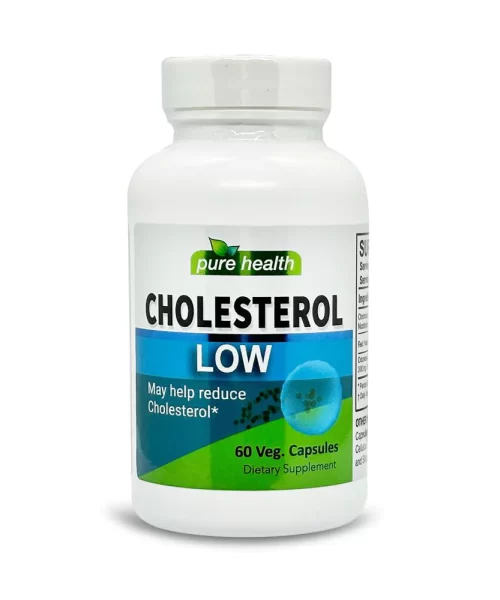 Pure Health Cholesterol Low 60 Capsules Kuwait بيور هيلث كوليسترول لو لتقليل نسبة الكوليسترول 60 كبسولة الكويت