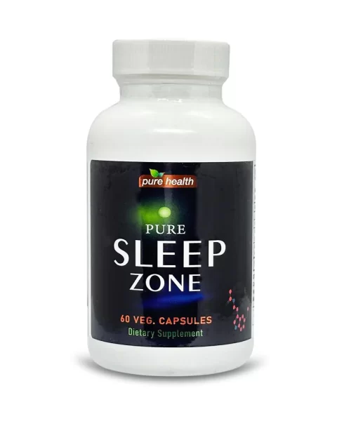 Pure Health Pure Sleep Zone 60 Capsules Kuwait بيور هيلث بيور سليب زون - 60 كبسولة للنوم الكويت