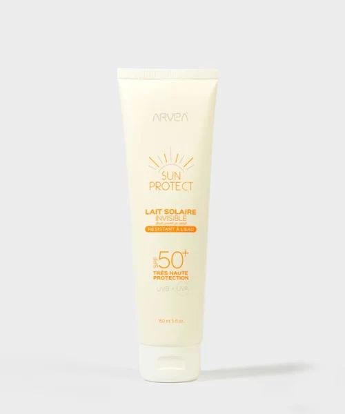 Arvea Nature Invisible Sunscreen Lotion SPF 50+ Sun Protect 150 ML Kuwait ارفيا نيتشر لوشن واقى الشمس الشفاف صن سكرين عامل وقاية 50+ 150 مل الكويت