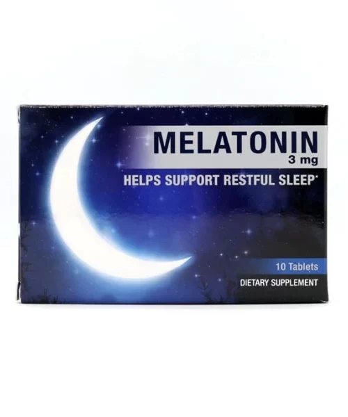 Bronson Melatonin 3 MG 10 Tablets For Good Sleep Kuwait ميلاتونين 3 مج - 10 حبات لنوم هادئ الكويت
