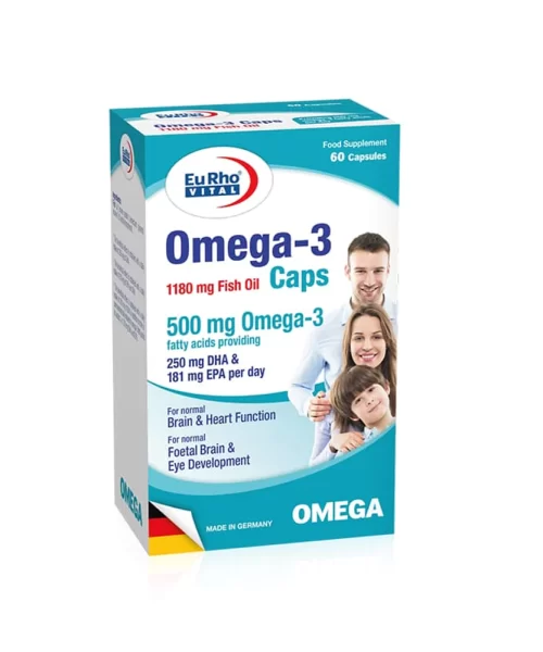 Eurho Vital Omega-3 30 Capsules For Adults Kuwait يورو فيتال أوميغا 3 - 30 كبسولة للكبار الكويت