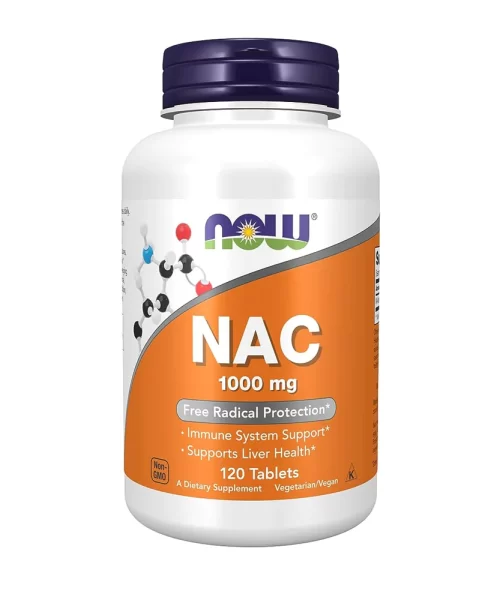 Now Nac 1000 mg 120 Tablets Kuwait ناو أقراص نك 1000 مج 120 قرص للمناعة و صحة الكبد الكويت