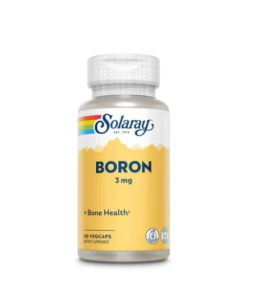 Solaray Boron 3 MG 60 Veg Capsules For Bones, Joints & Brain Kuwait سولاراى بورون 60 كبسولة نباتية للعظام و المفاصل و المخ الكويت