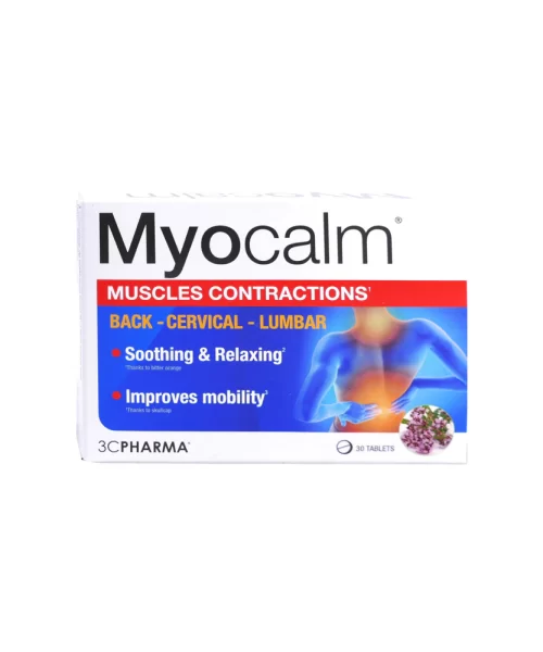 3C Pharma Myocalm 30 Tablets For Muscles Contraction Kuwait 3 سى فارما مايوكالم 30 قرص للتخلص من تشنجات و الام العصلات الكويت