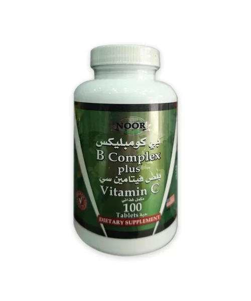 Noor B Complex Plus Vitamin C 100 Tablets Kuwait نور فيتامين ب المركب و فيتامين سي 100 حبة الكويت