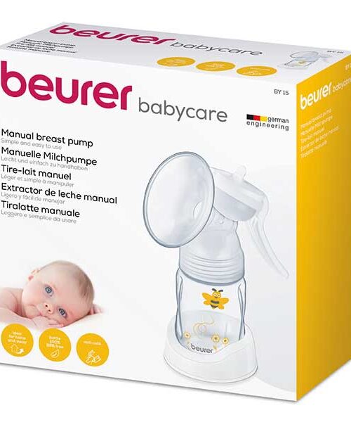 Beurer BabyCare Manual Breast Pump BY15 Kuwait بويرار بيبي كير مضخة الثدى لجمع الحليب اثناء فترة الرضاعة موديل بي واى 15 الكويت