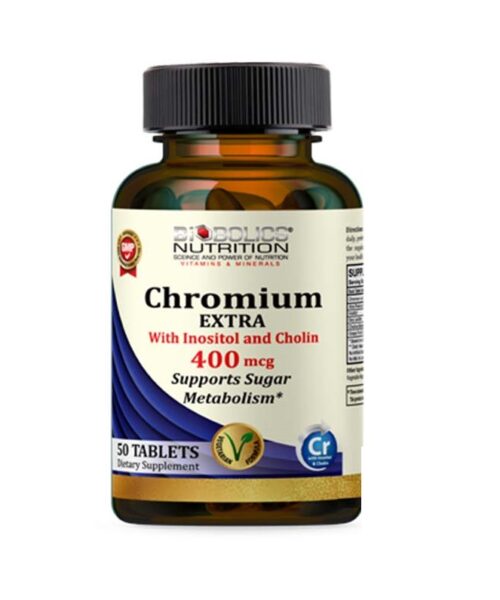 Biobolics Chromium Extra 400 MCG 50 Tablets Kuwait بايوبولكس كروميوم اكسترا 400 ميكروجرام - 50 حبة الكويت