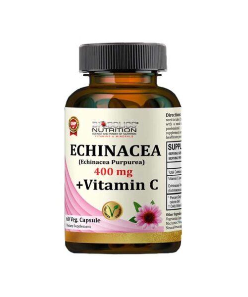 Biobolics Echinacea 400 MG Plus Vitamin C 60 Veg Capsules Kuwait بايوبولكس اكنيشيا 400 مجم بلس فيتامين سي 60 كبسولة نباتية الكويت