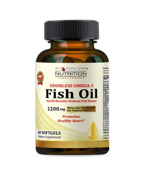Biobolics Omega 3 Fish Oil 1200 MG 60 Softgels Kuwait بايوبولكس اوميغا 3 زيت السمك 1200 مجم 60 كبسولة هلامية الكويت