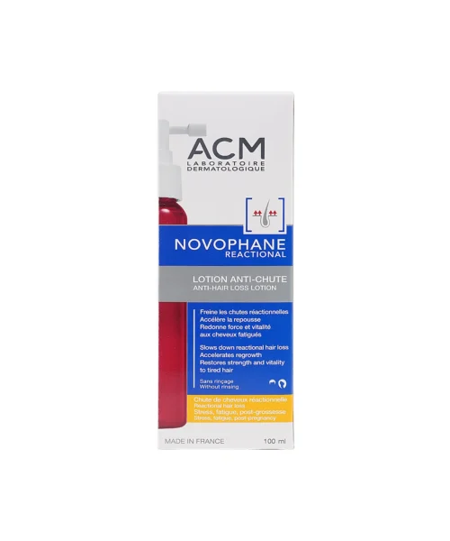 ACM Novophane Reactional Anti Hair Loss Lotion 100 ML Kuwait اى سي ام نوفوفان ريكرياشن لوشن مضاد لتساقط الشعر - 100مل الكويت
