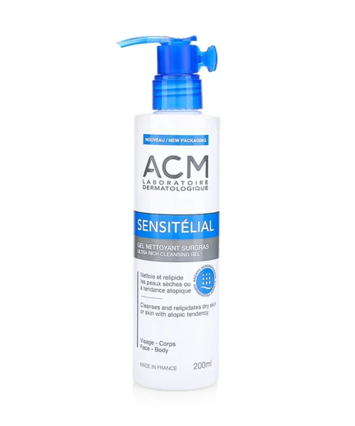 ACM Sensitelial Cleansing Gel 200 ML Kuwait ايه سى ام سينسيتيليال جل منظف 200 مل لتنظيف البشرة الكويت