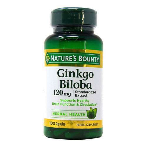 Nature's Bounty Ginkgo Biloba 120MG 100 Capsules Kuwait كبسولات جنكو بيلوبا نيتشرز باونتى الكويت