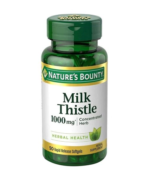 Natures Bounty Milk Thistle Extract 1000 mg 50 Softgels Kuwait نيتشرز باونتي مستخلص حليب الشوك 1000 مجم 50 كبسولة الكويت