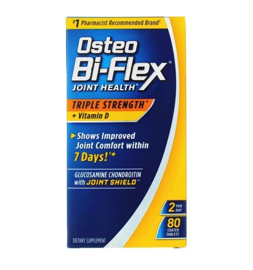 Nature's Bounty Osteo Bi-Flex Triple Strength For Joints 80 Tablets Kuwait نيتشرز باونتى اوستيو باى فليكس تربل سترنث للمفاصل 80 قرص الكويت