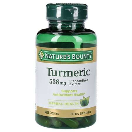 Nature's Bounty Turmeric 538Mg 45 Capsules Kuwait كبسولات كركم 45 كبسولة نيتشرز باونتى الكويت