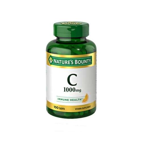 Nature's Bounty Vitamin C 1000 mg 100 Tablets Kuwait اقراص فيتامين سى لتقوية المناعة و تحسين التنفس و مظهر البشرة 1000 ملليغرام 100 قرص نيتشرز باونتى الكويت