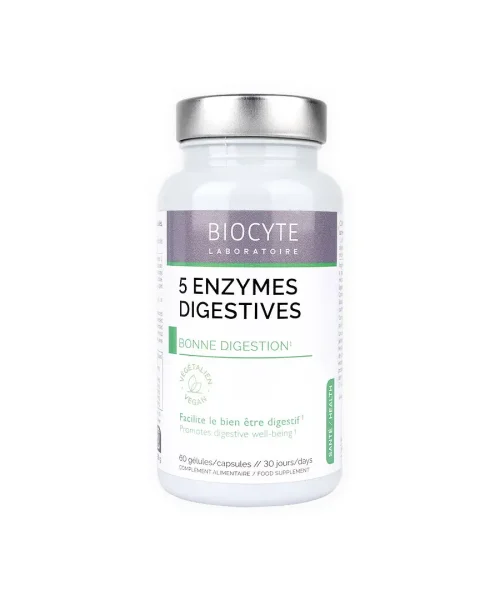 Biocyte 5 Enzymes Digestive 60 Capsules