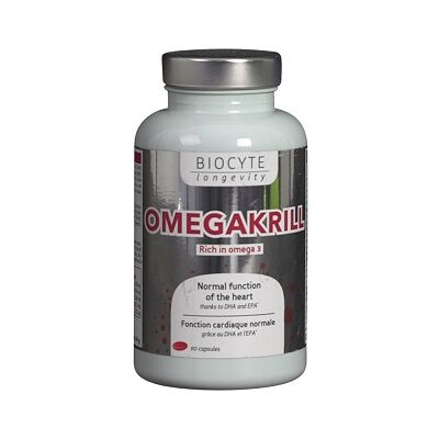 Biocyte Omegakrill 90 Capsules Omega 3 For Healthy Heart and Skin