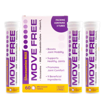 Fit 4 Life Glucosamine Max Move Free 60 effervescent Tablets For Joints