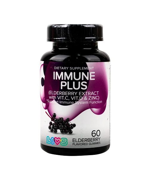 Livs Immune Plus Elderberry Flavor 60 Gummies