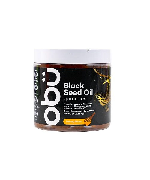 Obu Black Seed Oil Honey Flavor 60 Gummies