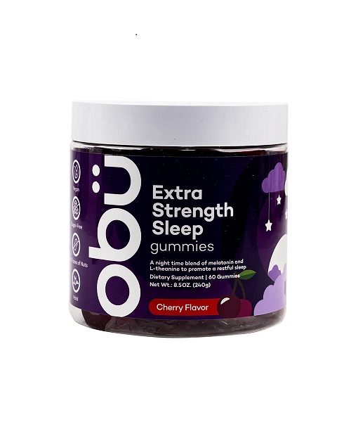 Obu Extra Strength Sleep Cherry Flavor 60 Gummies