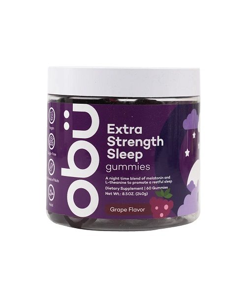 Obu Extra Strength Sleep Grape Flavor 60 Gummies