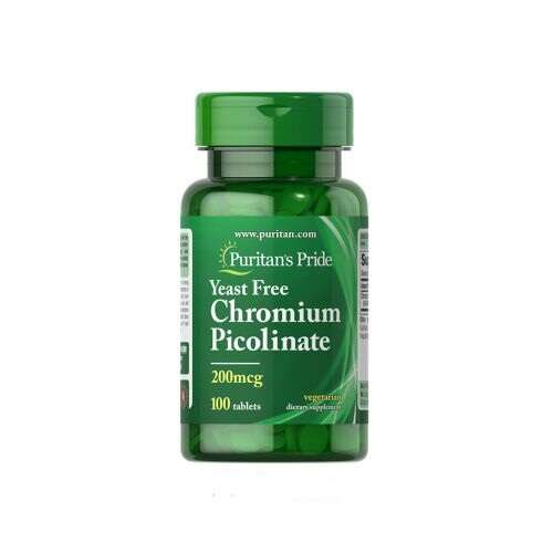 Puritan's Pride Chromium 200 Mcg 100 Tablets