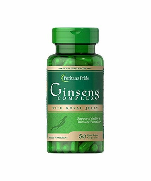 Puritan's Pride Ginseng With Royal Jelly 50 Capsules
