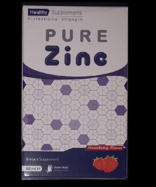 Pure Zinc Drops For Children immune System Strawberry Flavor - Healthy Supplements 50 ML