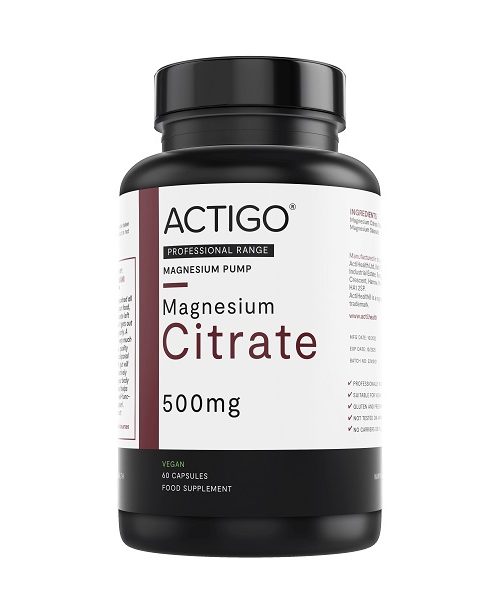 Actihealth Actigo Magnesium Citrate 500 Mg 60 Capsules