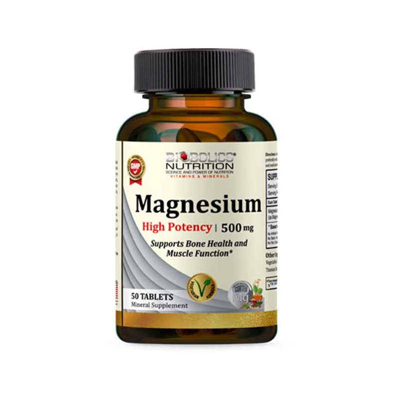 Biobolics Magnesium 500 MG 50 Tablets