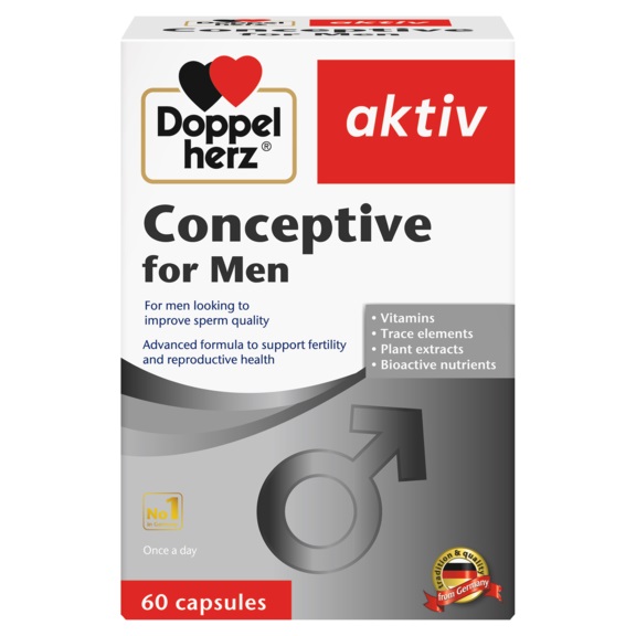 Doppel Herz Aktiv Conceptive For Men 60 Capsules For Fertility