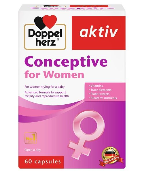 Doppel Herz Aktiv Conceptive For Women 60 Capsules For Fertility