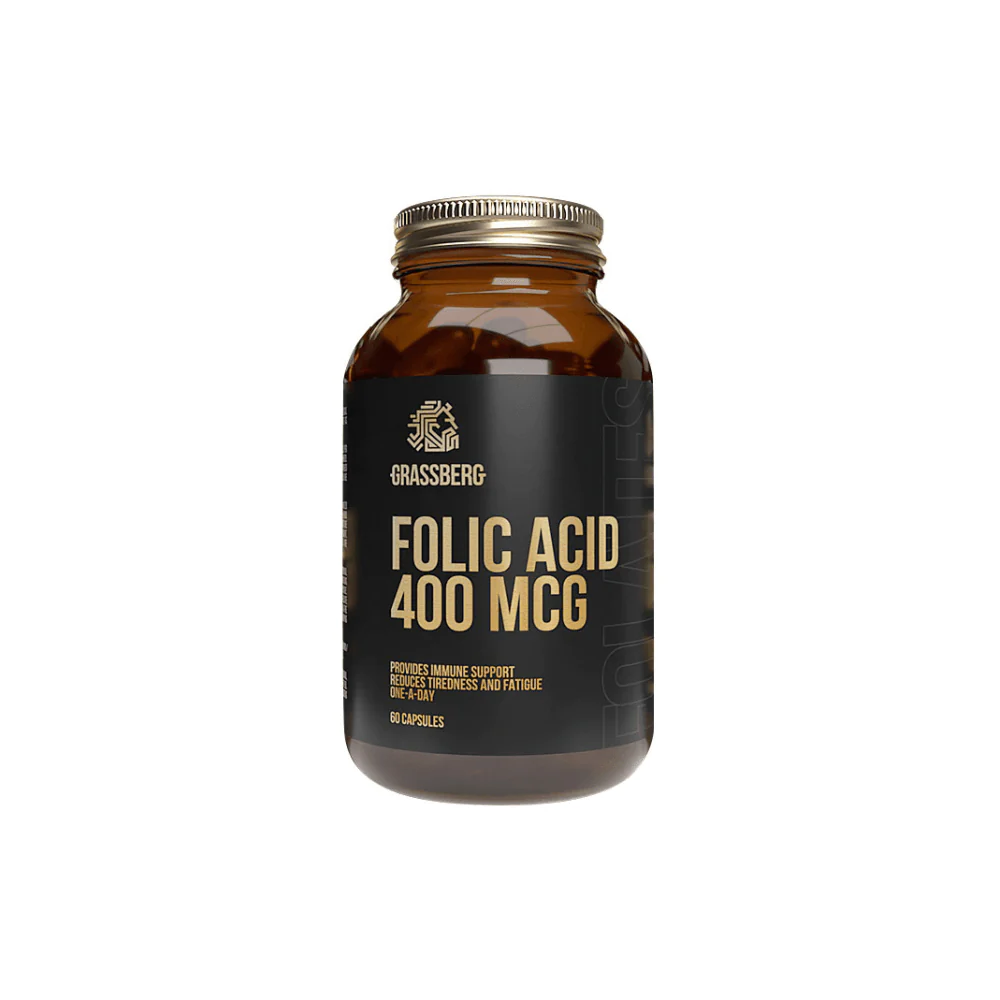 Grassberg Folic Acid 400 MCG 60 Capsules