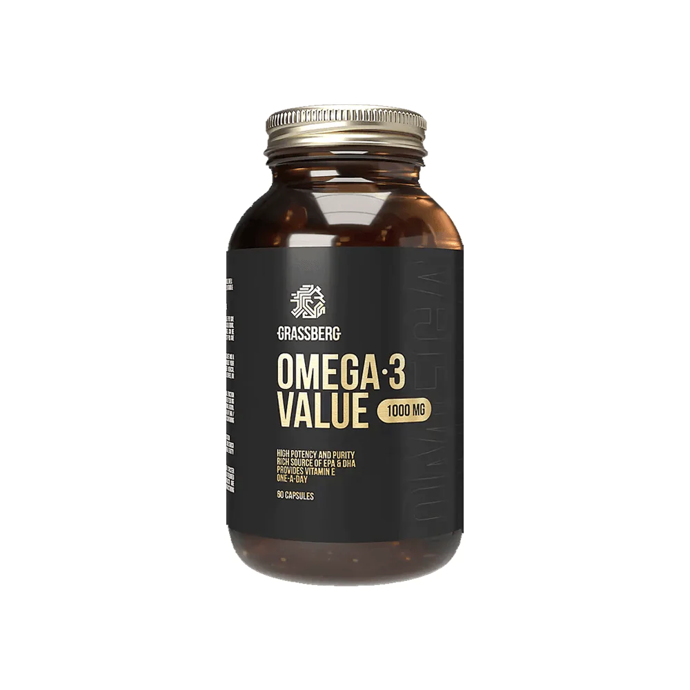 Grassberg Omega 3 Value 1000 mg 60 Capsules