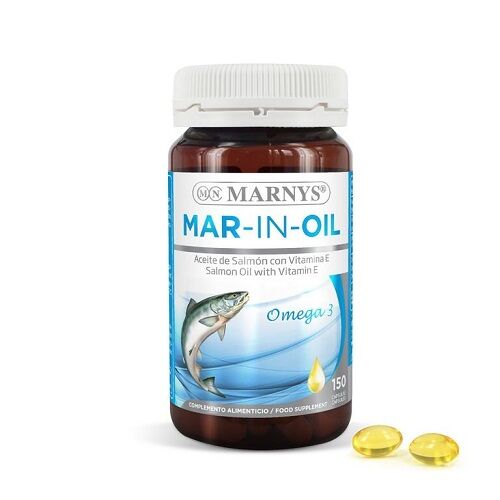 Marnys Mar In Oil 150 Capsules Salmon oil 500mg and Vitamin E 10mg